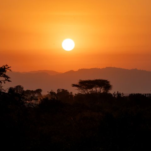 Sonnenuntergang in Ostafrika